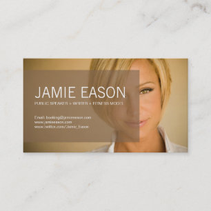 Modernt profilera kortet - Jamie Eason Visitkort