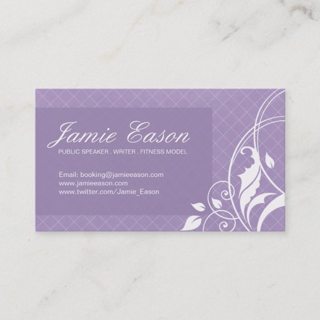 Modernt profilera kortet - Jamie Eason Visitkort (Framsida)