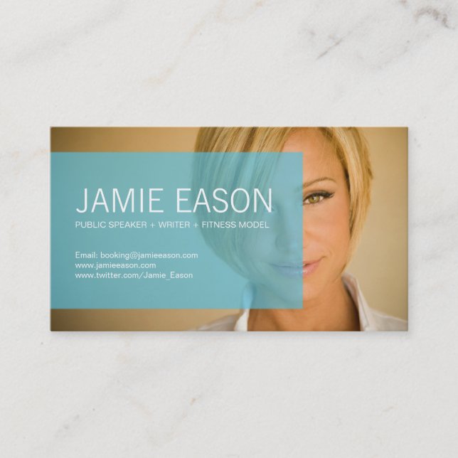 Modernt profilera kortet - Jamie Eason Visitkort (Framsida)