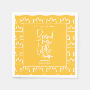 Modernt räcka den skriftliga baby shower pappersservett