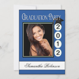 Modernt roligt studentfestanpassningsbarfoto inbjudningar