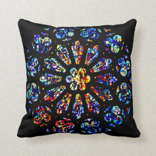 Modernt rosa fönster kudde