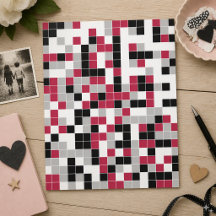 Modernt Rosa Geometriskt Scrapbookpapper