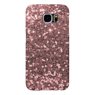 Modernt rosa guld- Fauxglittertryck Samsung Galaxy S6 Fodral