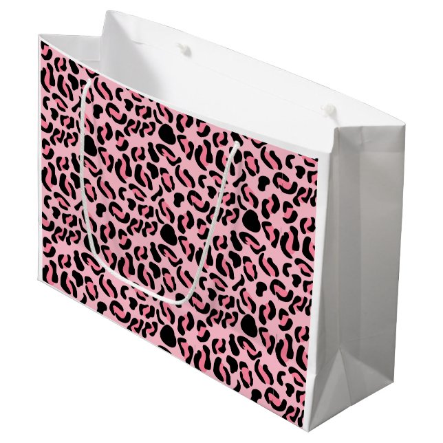 Modernt rosa leopardmönster djur (Framsidan Vinklad)