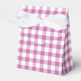 Modernt rosa rutigt mönster presentaskar