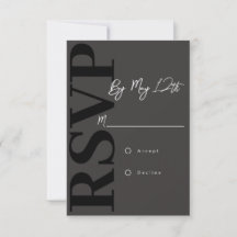 Modernt RSVP-kort