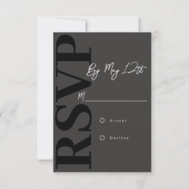 Modernt RSVP-kort OSA Kort