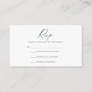 Modernt RSVP-kort Tilläggskort