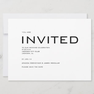Modernt Save the Date-kort Inbjudningar