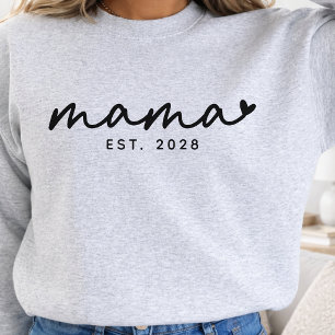 Modernt script mama sweatshirt, Anpassat för ny ma T Shirt