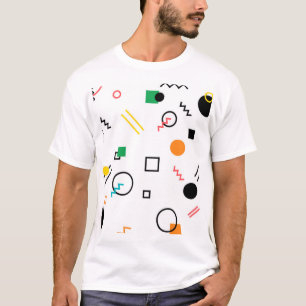 Modernt skämtsamt, kallt, moderiktigt, geometrisk t shirt