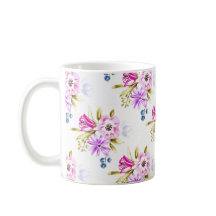 Modernt Sketchy blom- tryck