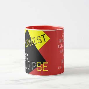Modernt Solar Eclipse Funny anpassade Mugg