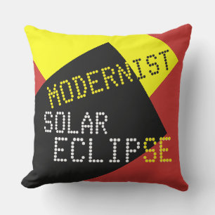 Modernt Solar Eclipse Lazy Funny anpassade Utomhuskudde