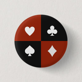 Modernt spelkortsfärgsymbol Poker & Bridge present Knapp