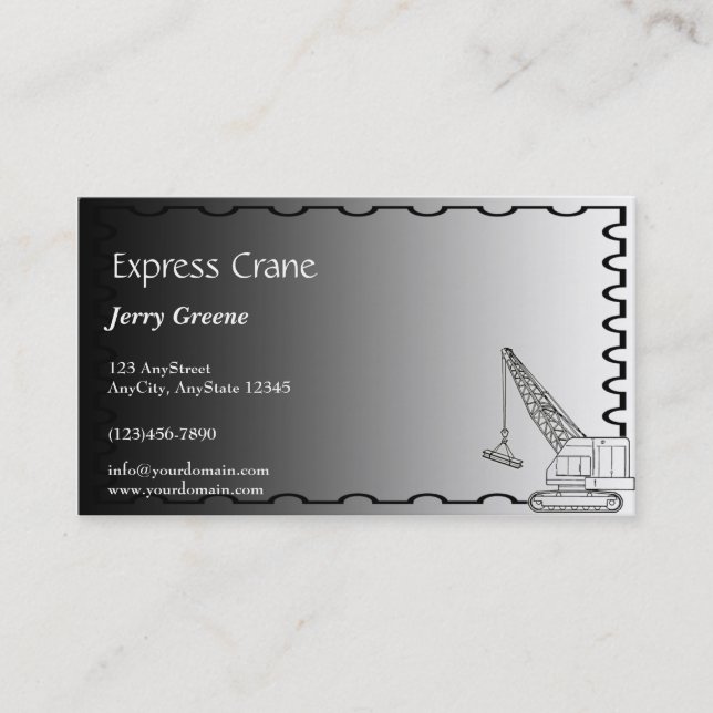 Modernt stålsätta konstruktionsvisitkorten visitkort (Framsida)