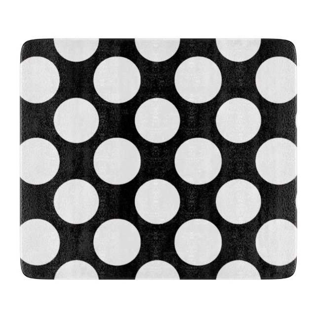 Modernt svart vitpolka dotsmönster (Framsidan)