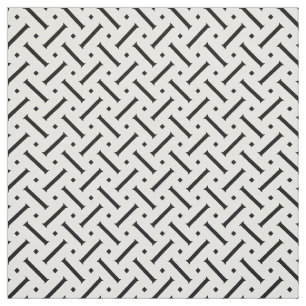 Modernt svartvitt geometriskt mönster tyg