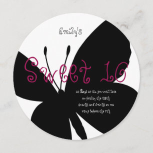 Modernt svenskt 16-födelsedagskort inbjudningar