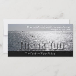 Modernt sympatitack för sjölandskap 2 tack kort