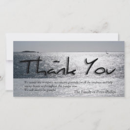 Modernt sympatitack för sjölandskap 4 tack kort