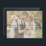 modernt tack för att du skriver bröllop-fotomagnet<br><div class="desc">elegant tack för snyggten av den moderna handskriften bröllop fotomagnet</div>