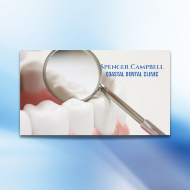 Modernt tandläkare med kliniskt Professionell Visitkort (Modern Professional Dental Dentist Clinic Dental Business Card)