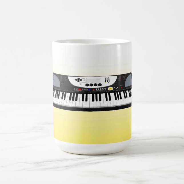 Modernt tangentbord Synth: 3D modellerar: Mugg (Center)