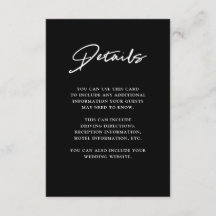 Modernt teckensnitt | Svarta bröllopsdetaljer