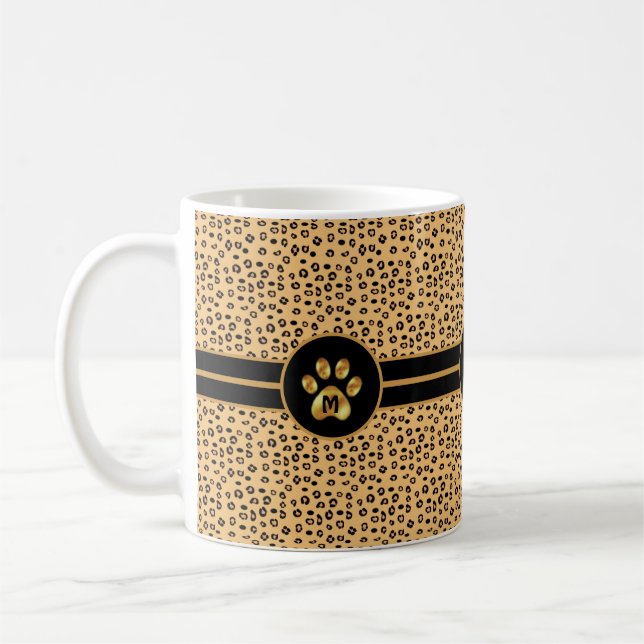 Modernt Tiger Mönster & Tass Kaffemugg (Vänster)