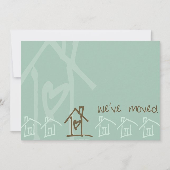 modernt tillkännagivande av flytta meddelande (Framsida)