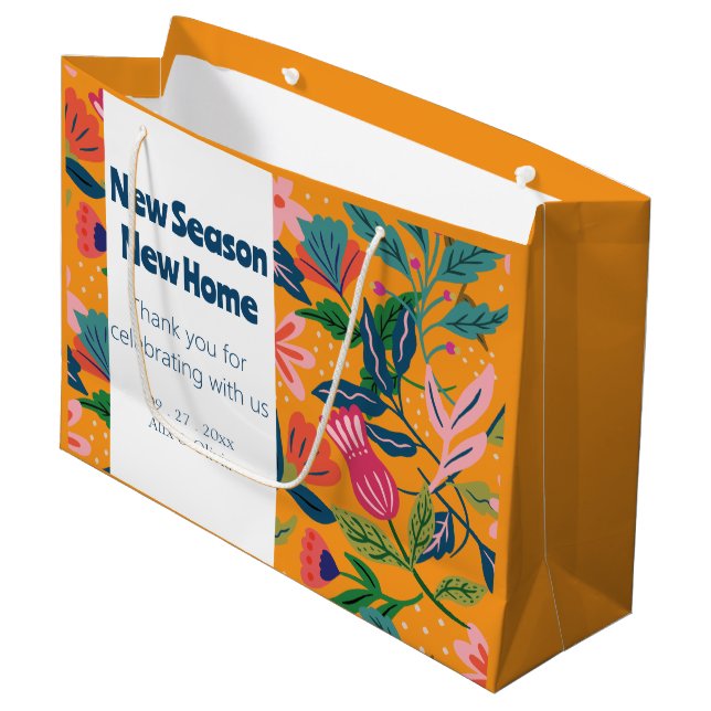 Modernt tropiskt blommönster (Framsidan Vinklad)