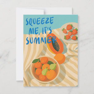Modernt Tropiskt Frukt Sommar Vykort