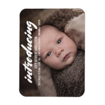 Modernt typografi för födelsemeddelande