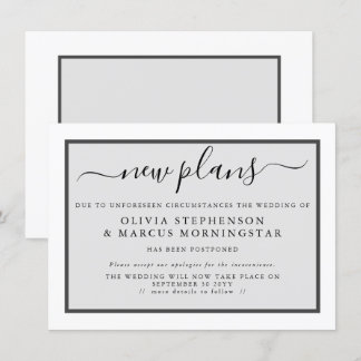 Modernt uppskjutet evenemang Meddelande om nya pla Inbjudningar