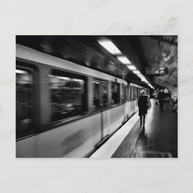 Modernt, urbant parisiskt liv vykort (Framsida)