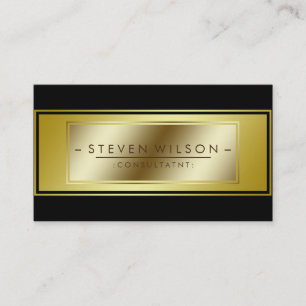Modernt vanligt guld för elegant visitkort