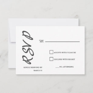 Modernt vanligt Minimalist enkelt för svarssvar OSA Kort