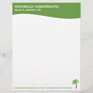 Modernt virvla runt Chiropracticbrevhuvudet Brevhuvud