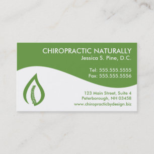 Modernt virvla runt Chiropracticvisitkortar Visitkort