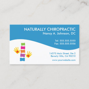 Modernt virvla runt Chiropracticvisitkortar Visitkort