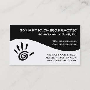 Modernt virvla runt Chiropracticvisitkortar Visitkort