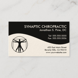 Modernt virvla runt Chiropracticvisitkortar Visitkort