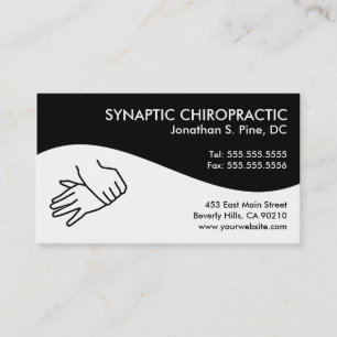 Modernt virvla runt Chiropracticvisitkortar Visitkort