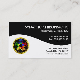 Modernt virvla runt Chiropracticvisitkortar Visitkort