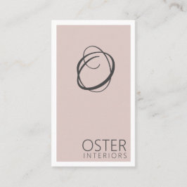 Modernt visitkort för inredningsdesigner