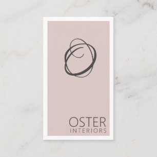 Modernt visitkort för inredningsdesigner