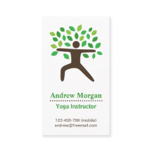 Modernt Yogahälsainstruktör, träd