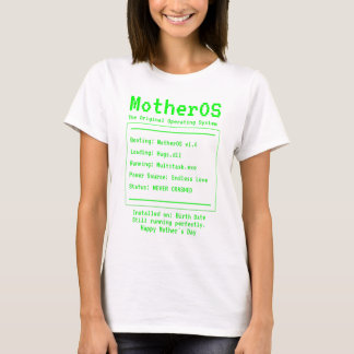 ModerOS Retro Tech Mors dag Design T Shirt